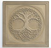 Relief Carved Limestone Tree Of Life Decorative Backsplash Tile Insert 1 small