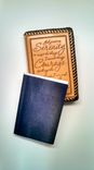 Hand Tooled Leather Cover For Pocket (Trucker) Size Alcoholics Anonymous 2 small