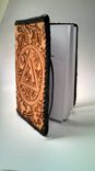 Hand Tooled Leather Cover For Pocket (Trucker) Size Alcoholics Anonymous 4 small