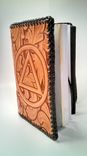 Dual Hand Carved Leather Cover For Pocket Size Alchoholics Anonymous And Twelve And Twelve 1 small