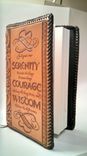 Hand Tooled Leather Cover For Standard Sized Alcoholics Anonymous Big Book 3 small