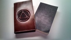 Leather Cover For Soft Back Alcoholics Anonymous Big Book 2 small