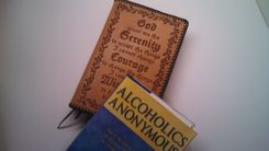 Leather Alcoholics Anonymous Big Book Cover With Serenity Prayer 2 small