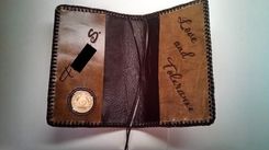Leather Alcoholics Anonymous Big Book Cover With Serenity Prayer 3 small