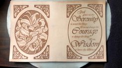 Leather Aa Big Book Cover With Serenity Prayer And Lillies 3 small