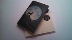 Leather Wolf And Moon Journal Cover 2 small