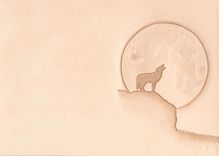 Leather Wolf And Moon Journal Cover 5 small