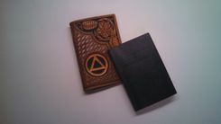 Leather Pocket Sized Alcoholics Anonymous Book Cover 2 small