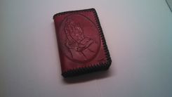 Leather Praying Hands Pocket Sized Alcoholics Anonymous Book Cover 1 small