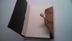 Leather Maple Leaf "Dear Diary" Journal Cover 2 small