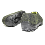 Mens Felted Shoes Travel Black Lime 4 small