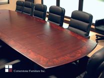 Custom Conference Table - Maple Burl Border  1 small