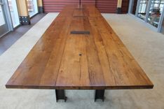 Rustic Reclaimed Oak Custom Conference Table 3 small