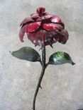 Metal Rose Sculpture : Full Size 4 small