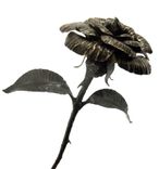 Metal Rose Sculpture : Full Size 1 small