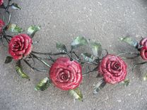 Large Steel Rose Wreath 3 small