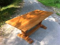 Dining Table, 6ft, 2" Pine, Rustic, Bread Board 3 small