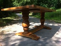 Dining Table, 6ft, 2" Pine, Rustic, Bread Board 4 small
