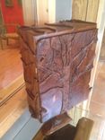 Miniature Carved Tree Cabinet 3 small