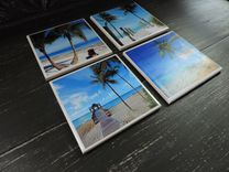 Beach Theme Ceramic Coasters 3 small