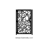 Metal Art Gate - Decorative Steel - Fracture - Architectural Panel - Garden Gate - Custom Gate 1 small