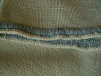 Soft Baby Blanket Cream & Blue 4 small
