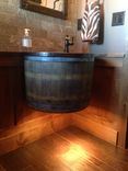Wine Barrel Vanity With Light 2 small