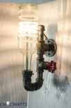 Wall Sconce Etched Diamond Design 3 small