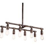 Chandelier Large Geometric Lamp 8 Bulbs 2 small
