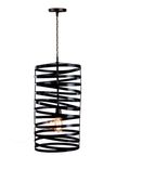 Rustic Lighting - Spiral Nest Pendant Light 2 small