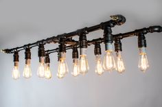 Long Industrial Chandelier Lighting 1 small