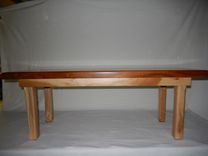 Hand Crafted Mixed Hardwood Bench 2 small