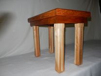 Hand Crafted Solid Mixed Hardwood End Table 2 small