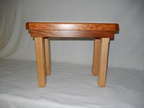 Hand Crafted Solid Mixed Hardwood End Table 4 small