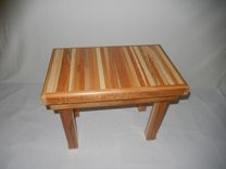 Hand Crafted Solid Mixed Hardwood End Table 3 small