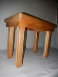 Hand Crafted Solid Mixed Hardwood End Table 4 small