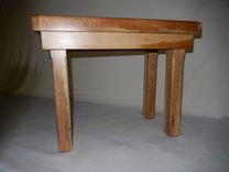 Hand Crafted Solid Mixed Hardwood End Table 5 small