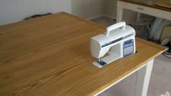 Oak Sewing Table 2 small
