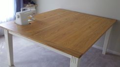 Oak Sewing Table 4 small
