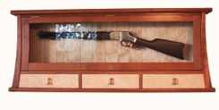 Mahogany Gun Display Cabinet 5 small