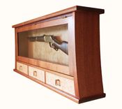 Mahogany Gun Display Cabinet 1 small