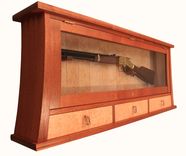 Mahogany Gun Display Cabinet 6 small