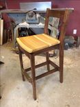 Walnut And Brass Bar Stool 3 small