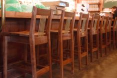 Walnut And Brass Bar Stool 1 small