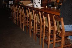 Walnut And Brass Bar Stool 2 small