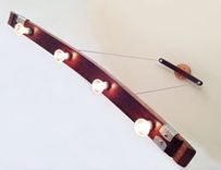 Saba, Recycled Wine Barrel Stave Pendant Light, Kitchen Island Light 4 small