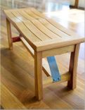 Ponte Vecchio White Oak Bench 2 small