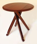 The Windmill, Four Legs Drop Leaf Bistro Table, Recycled Oak Wine Barrel 1 small