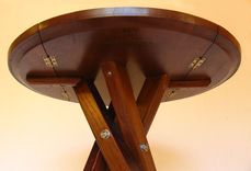 The Windmill, Four Legs Drop Leaf Bistro Table, Recycled Oak Wine Barrel 2 small