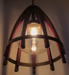 Medusa, Recycled Wine Barrel Chandelier, Ceiling Pendant Light 4 small